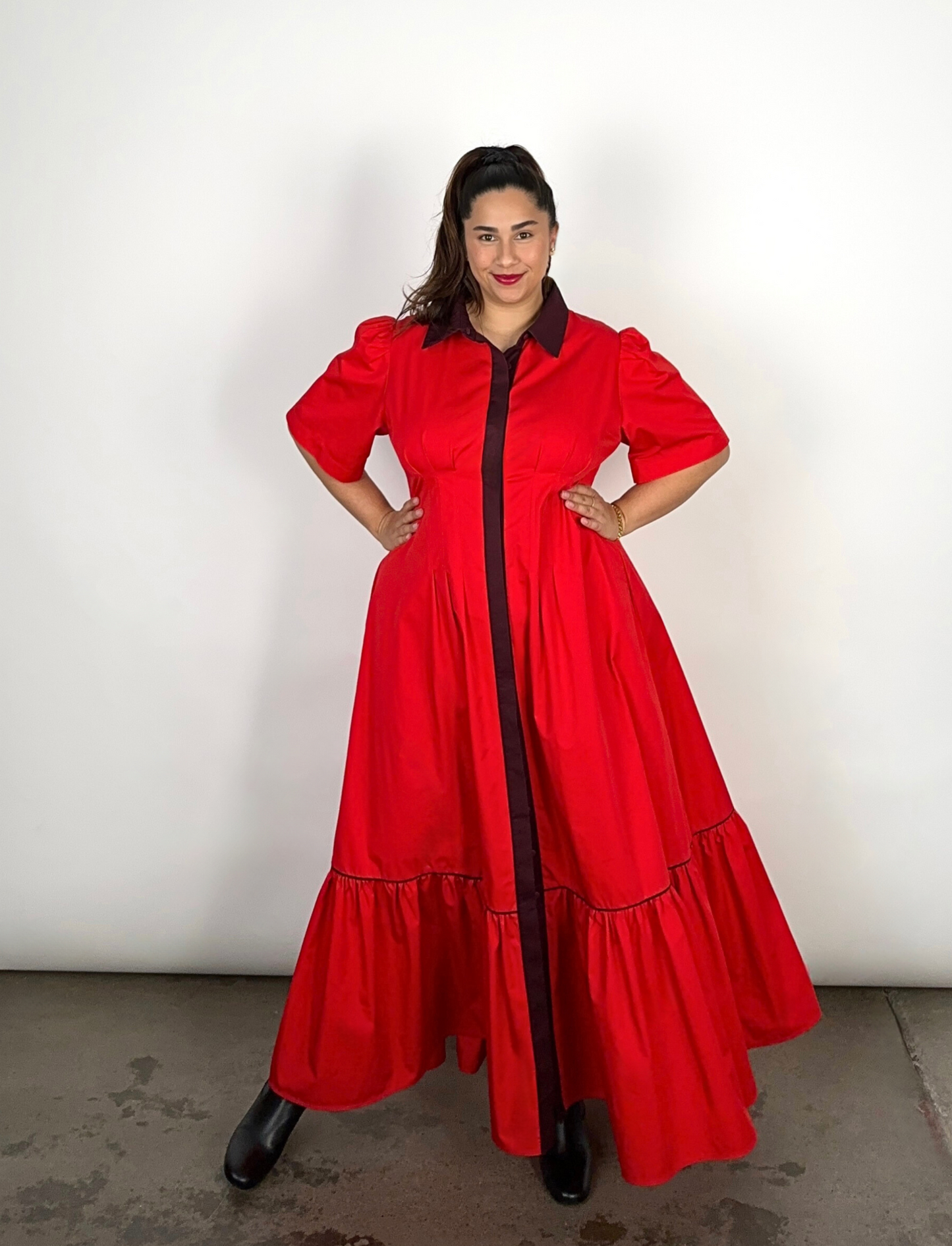 TAKE ME ON MAXI SHIRT DRESS