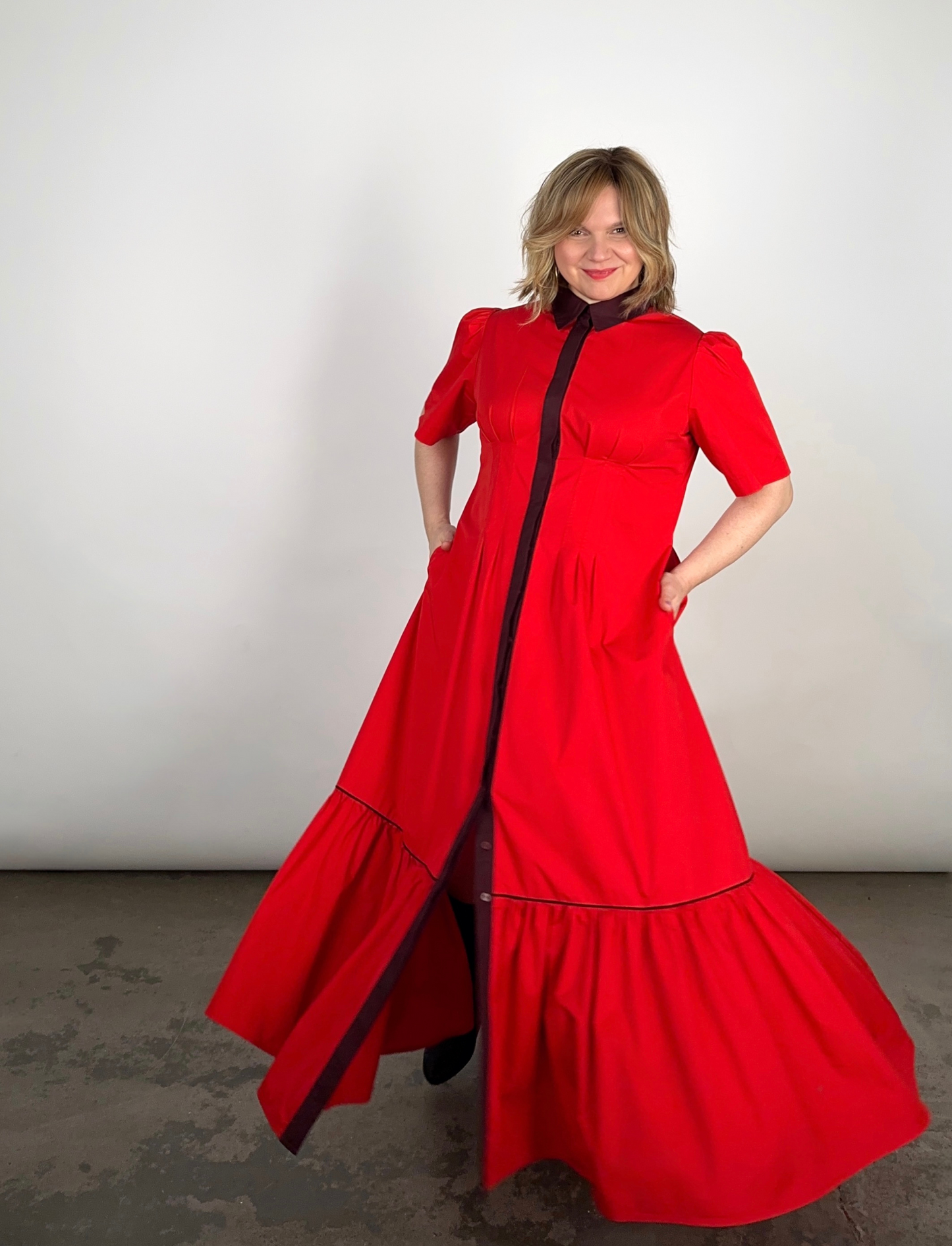 TAKE ME ON MAXI SHIRT DRESS