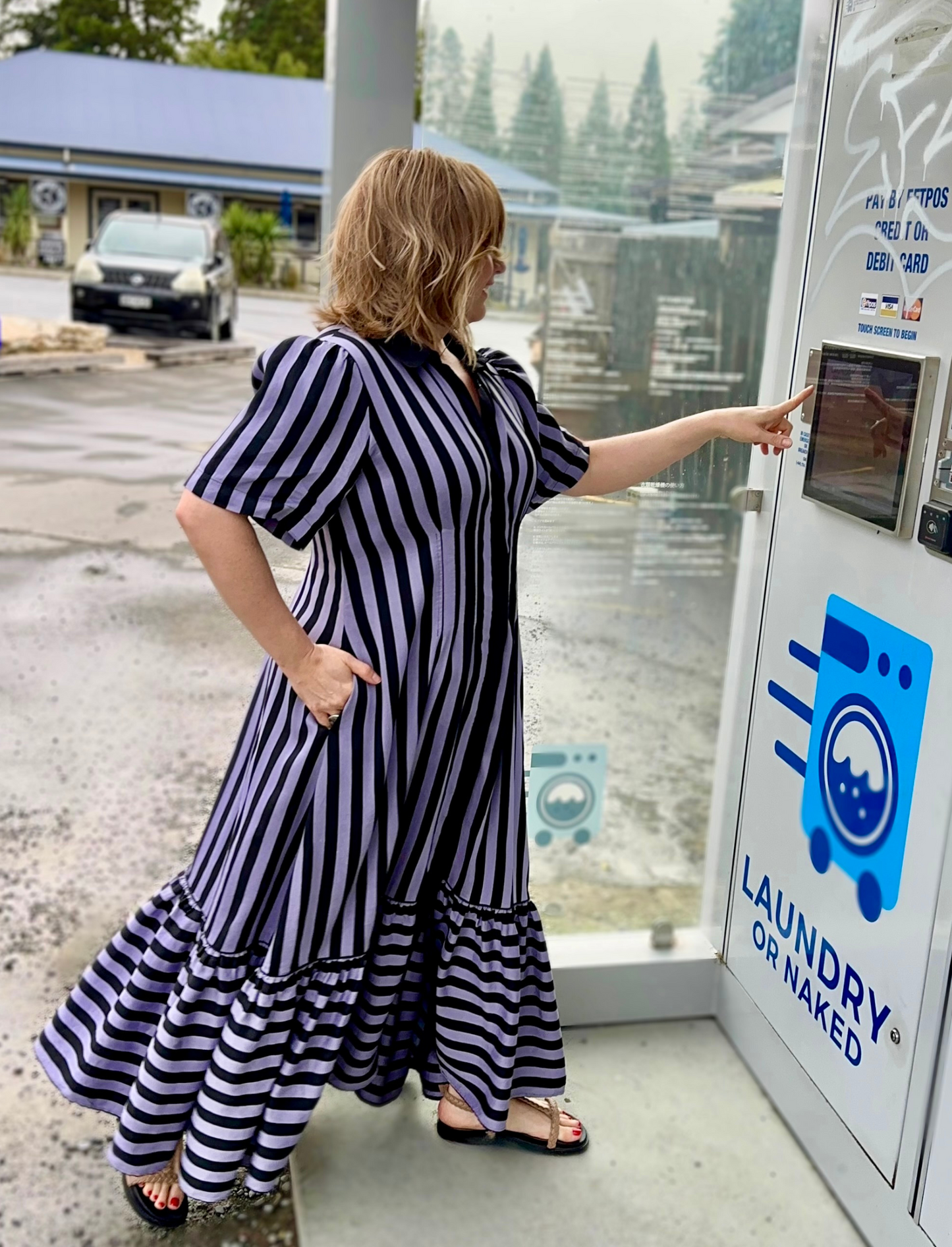 TAKE ME ON MAXI SHIRT DRESS