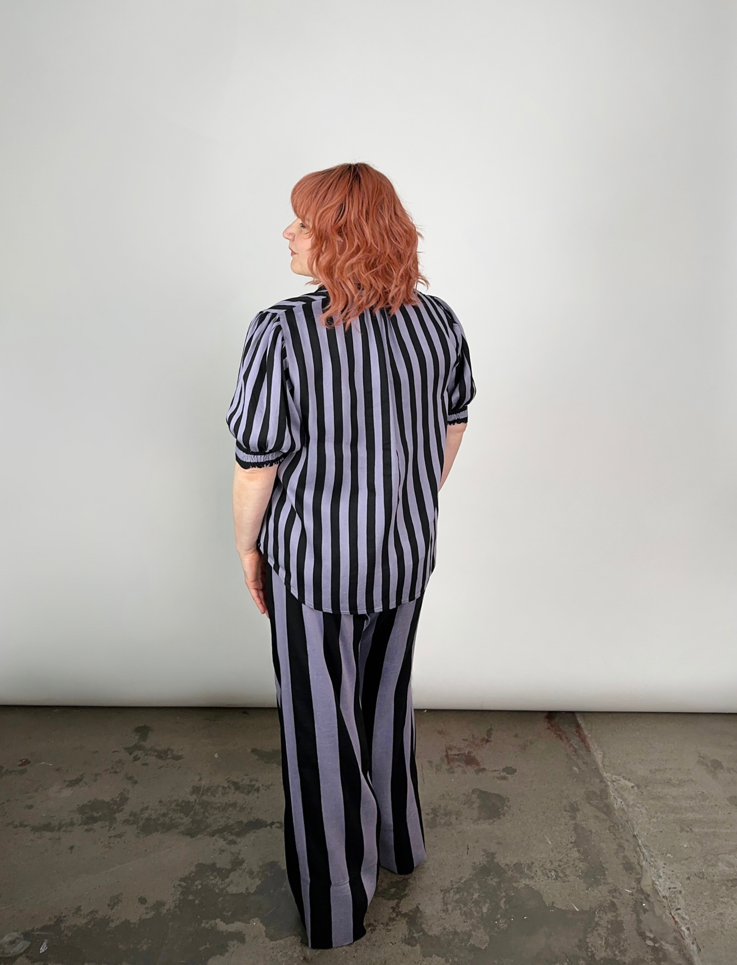 MAKE YOUR MOVE POPOVER BLOUSE in Sage (Ready to Wear Size 12)