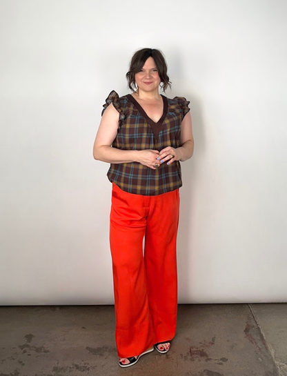 ON NEW GROUND REVERSIBLE NECKLINE BLOUSE