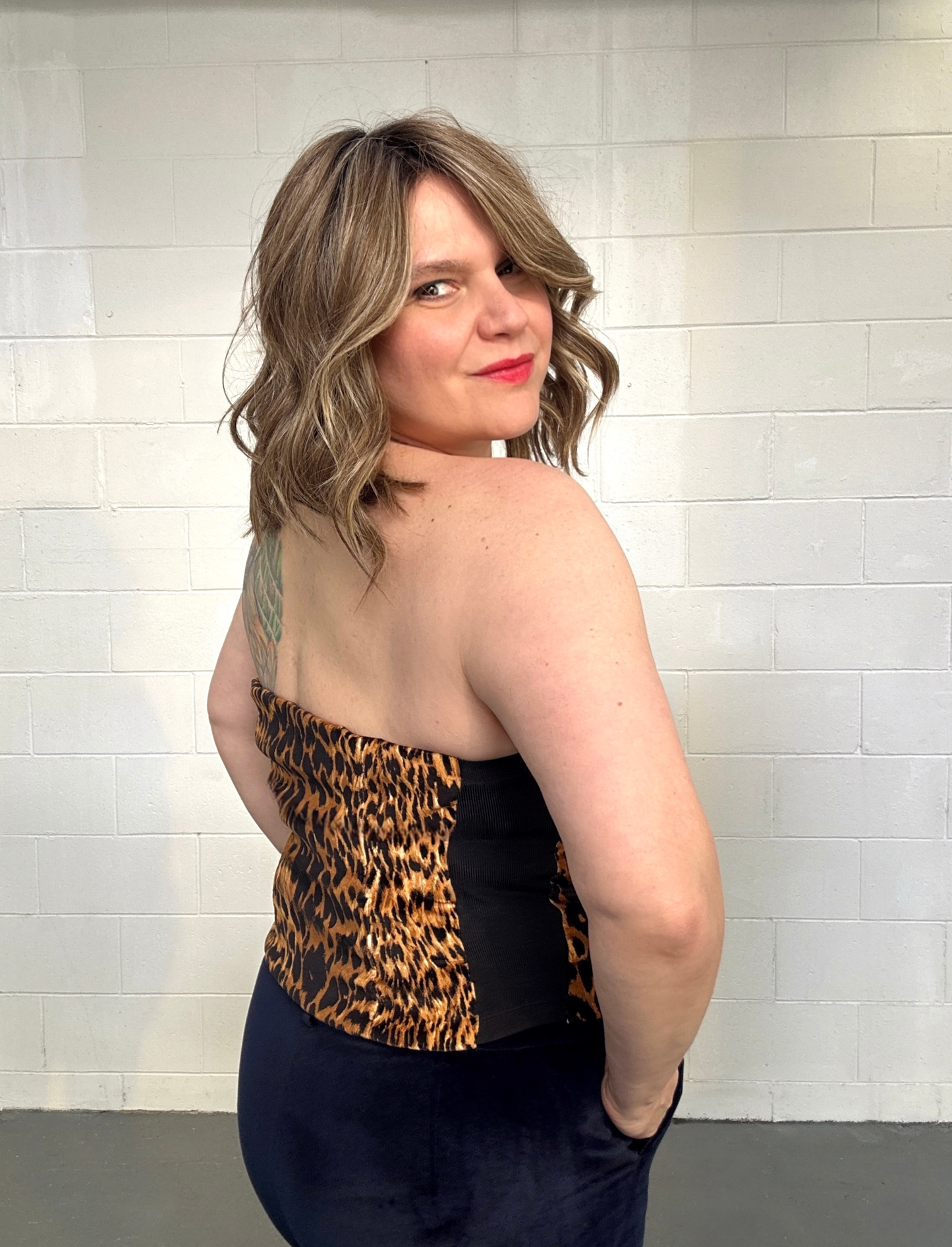 THE OFF-SCRIPT BUSTIER TOP